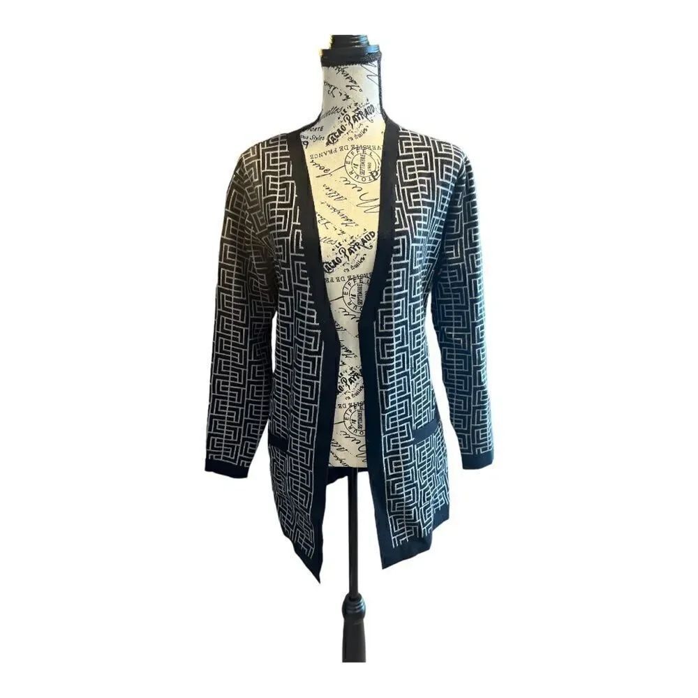 NWT Sioni Jacquard Cardigan Size M